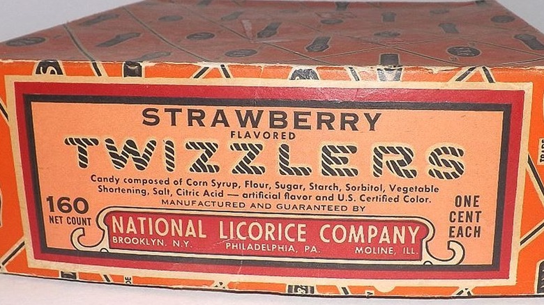 vintage box of Twizzlers