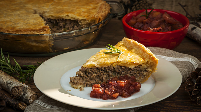 slice of canadian tourtière