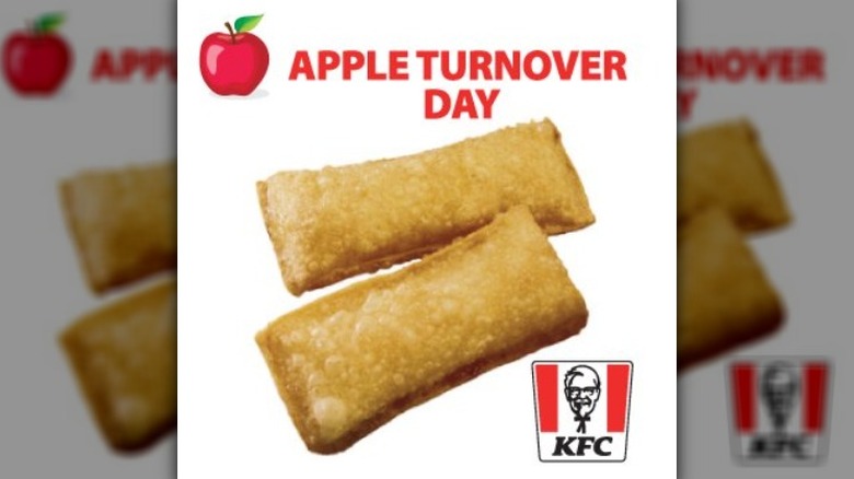 Apple turnovers advertisement for KFC