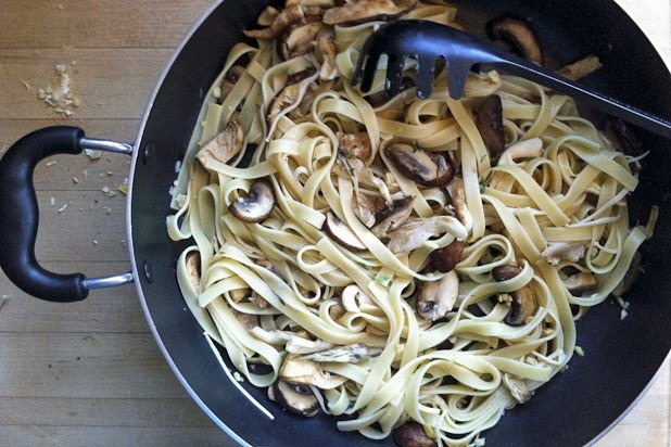 Easy and Elegant Lemony Wild Mushroom Pasta