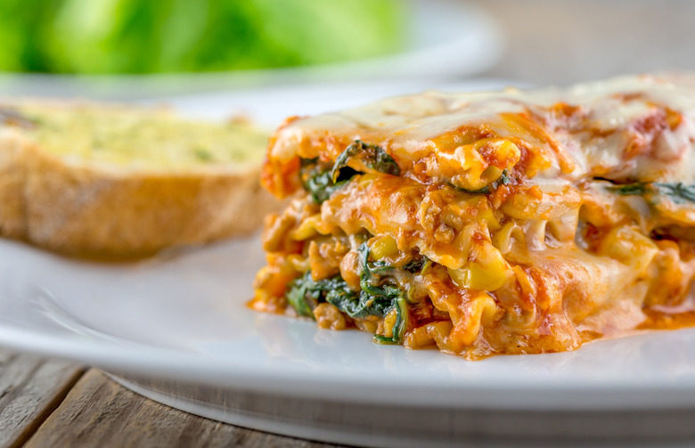 Smoked Mozzarella, Chicken, and Spinach Lasagna