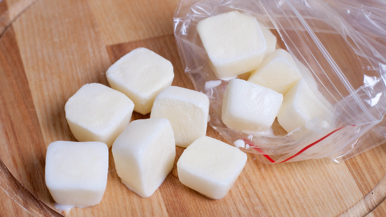 eggnog ice cubes