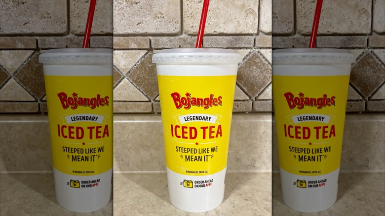 Bojangles to-go cup with straw