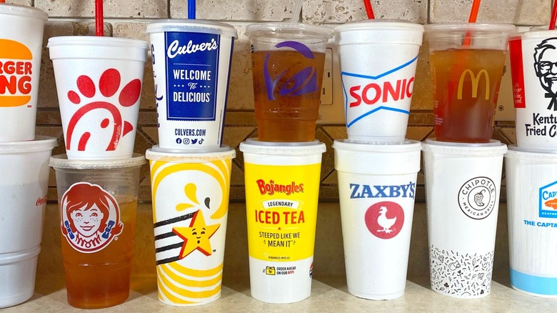 fast food to-go cups