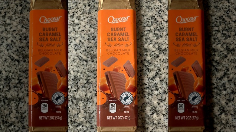 Aldi caramel chocolate bar opened 