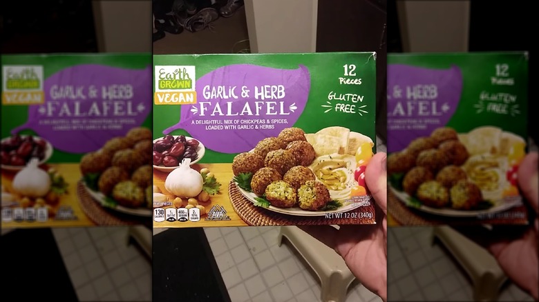 box of Earth Grown falafel