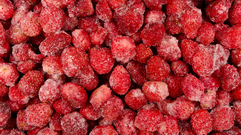 Frozen strawberries