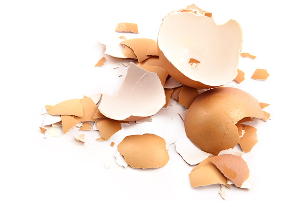 Crushed and Hard-Boiled Eggs