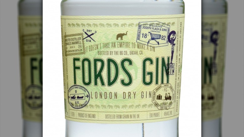 Fords Gin label