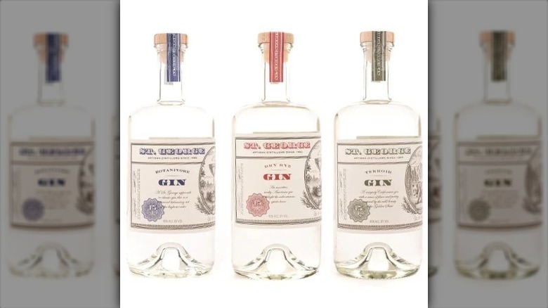 Bottles of St. George gin