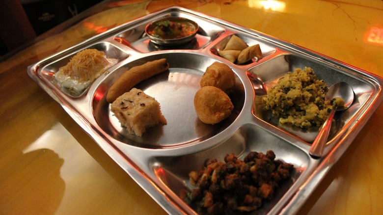 Vatan Indian food on  tray