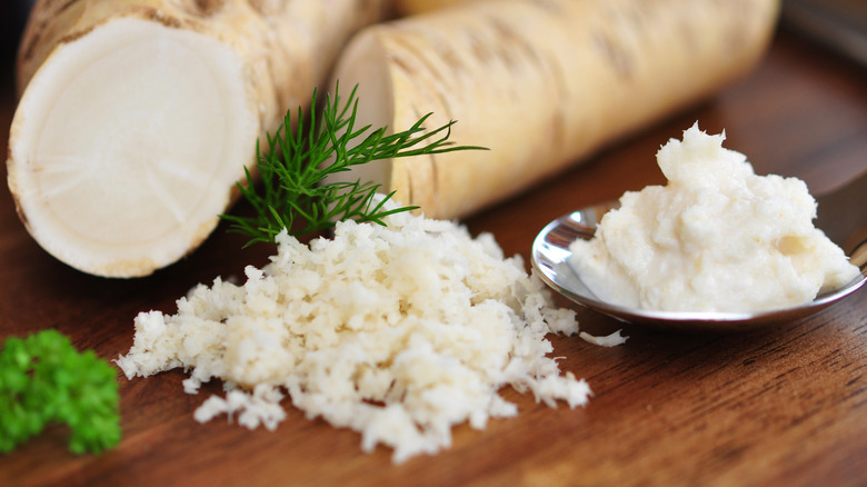 Whole, grated, and processed horseradish