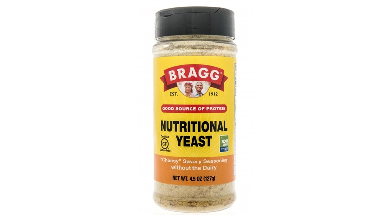 Container of nutritional yeast