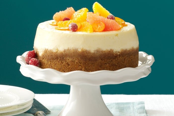 Pink Grapefruit Cheesecake