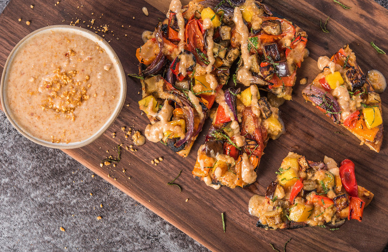 Roasted Vegetable Suya-Spiced Flatbread