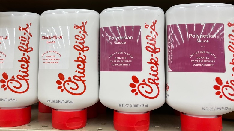 Chick-fil-A sauce bottles