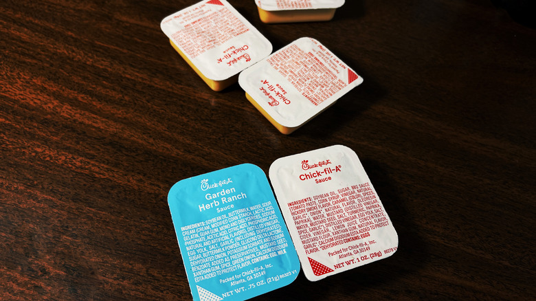 Various Chick-fil-A sauces