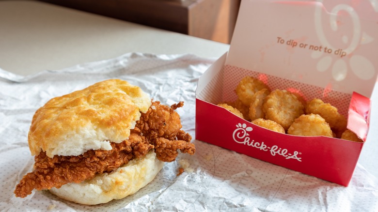 Chick-fil-A chicken biscuit