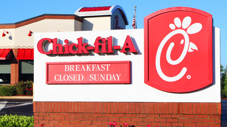 Chick-fil-A shopfront sign