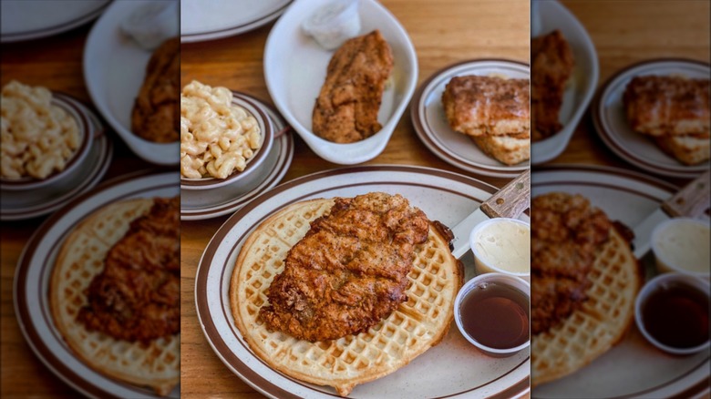 Fried chicken and waffles