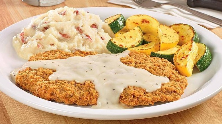 Chicken fried chicken dinner