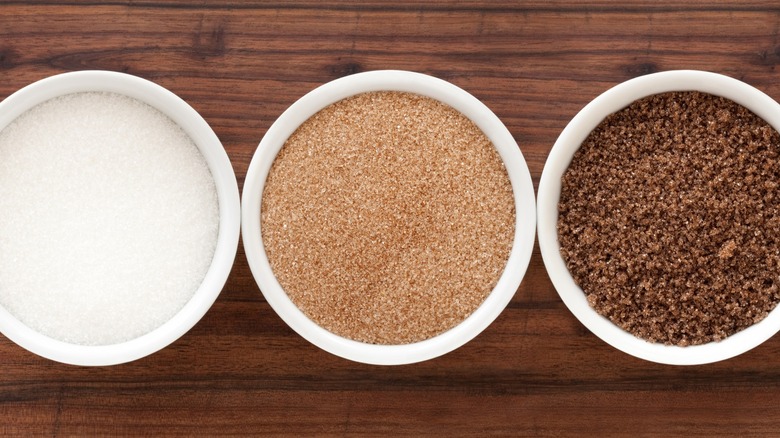 Different types of sugar