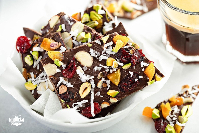 Fruit and Nut Dark Chocolate Bark