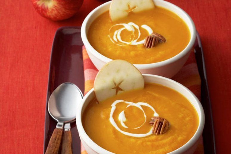 Curried Sweet Potato Apple Soup