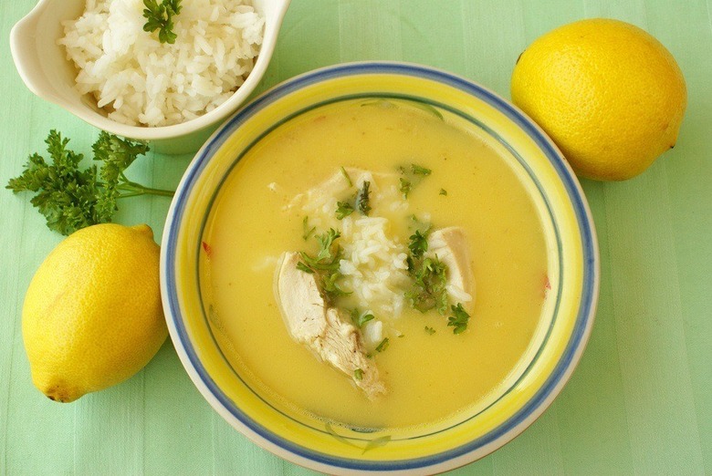 Greek Avgolemono Soup 