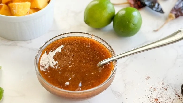 Chamoy sauce in bowl