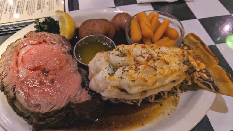 Flamingo Grill's Surf and turf 