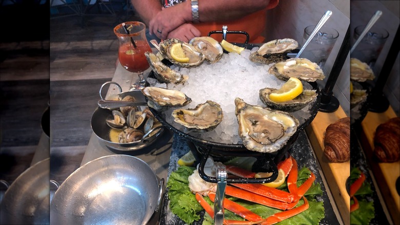 Seafood tower at Hook & Barrel