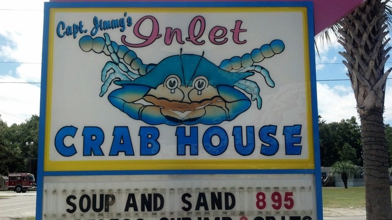 Inlet Crab House sign