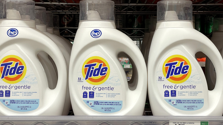 bottles of tide laundry detergent