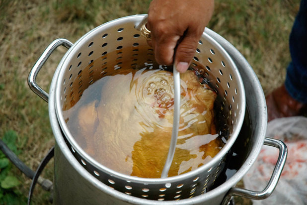 Deep-Fried Turkey Explosion