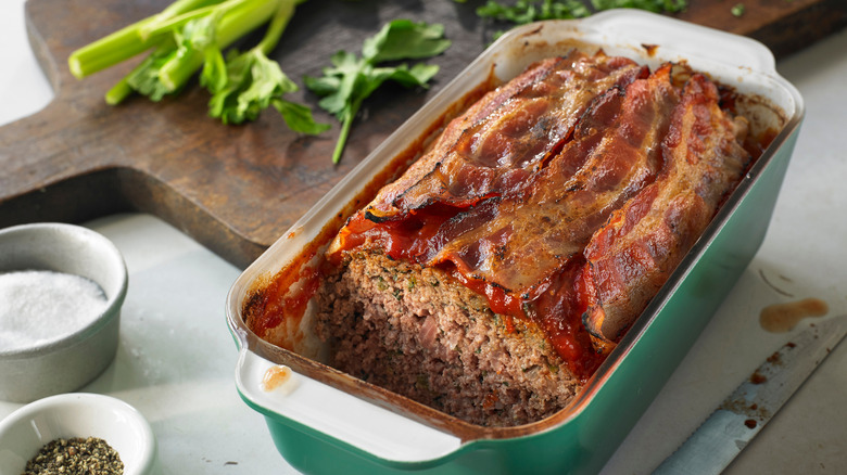 Meatloaf in a pan