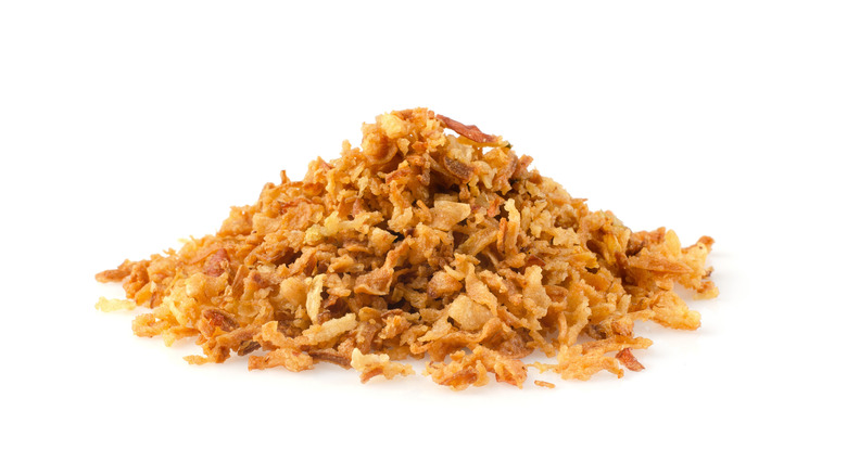 pile of fried crispy onions