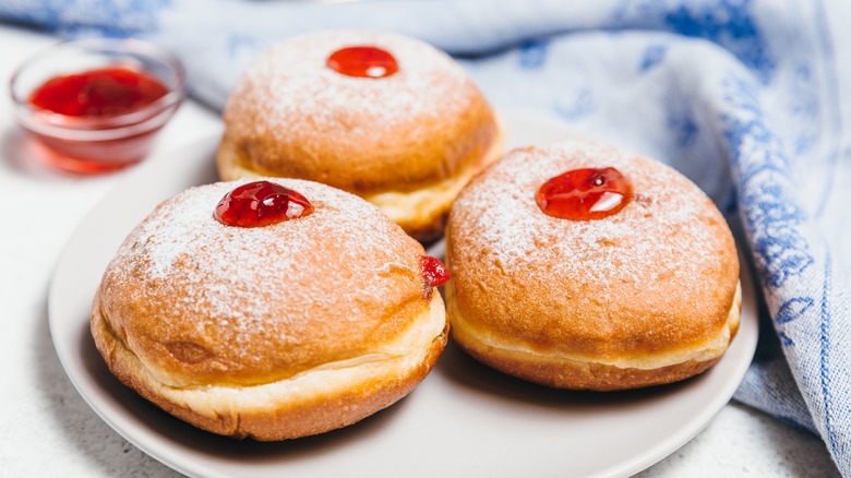 Sufganiyot for Hanukkah in Israel