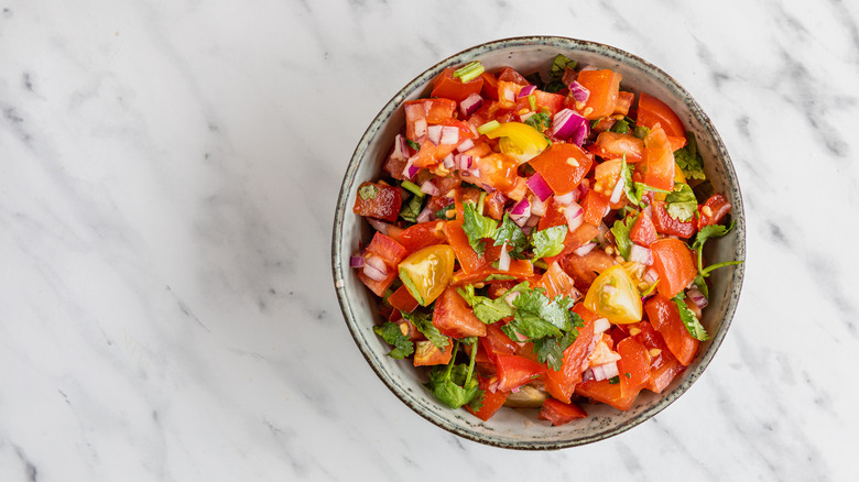 colorful salsa in bowl