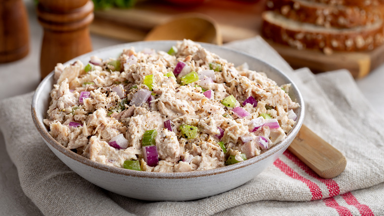 tuna salad with onions and peppers