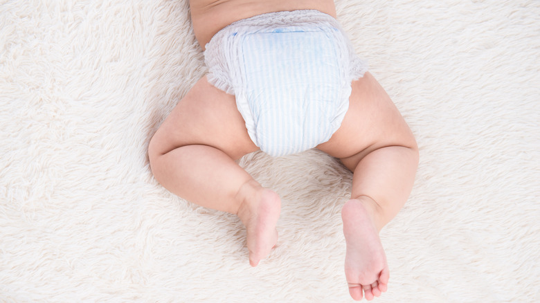 baby botttom with diaper