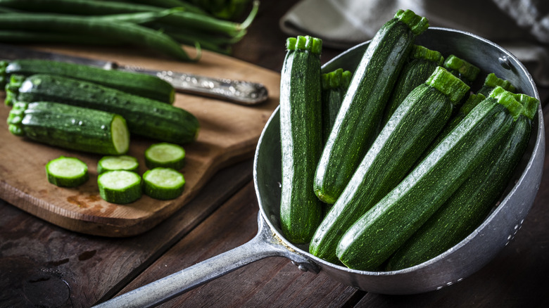 zucchini in a kitchen