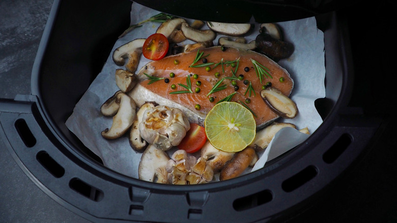 salmon filet in air fryer