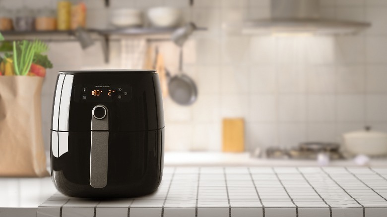 air fryer on kitchen counter