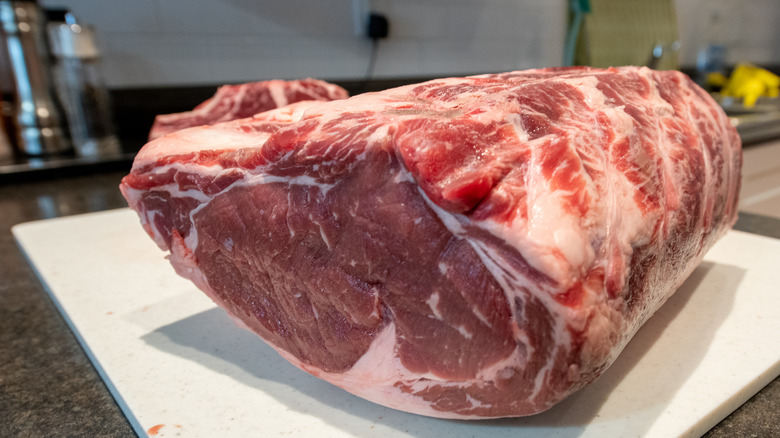 rib roast sitting on counter