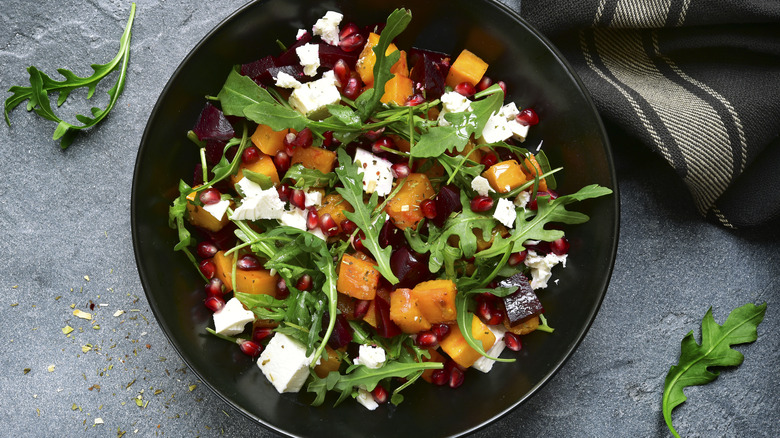 Salad with feta cheese