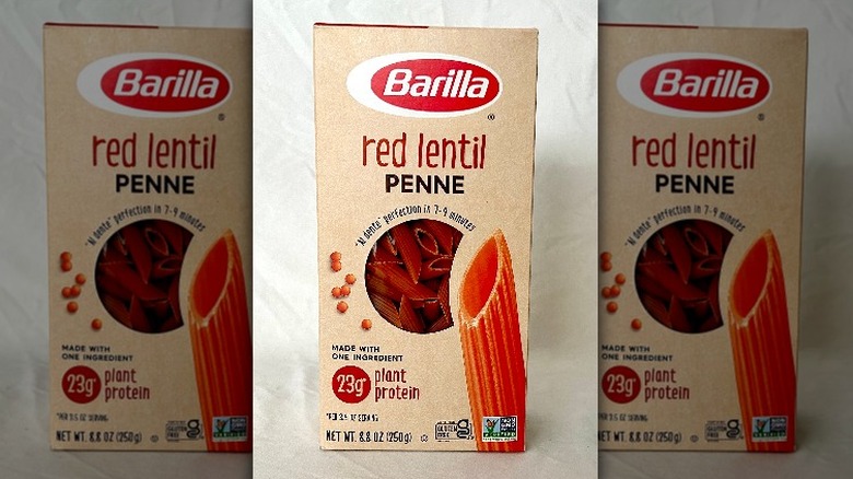 Barilla red lentil penne box