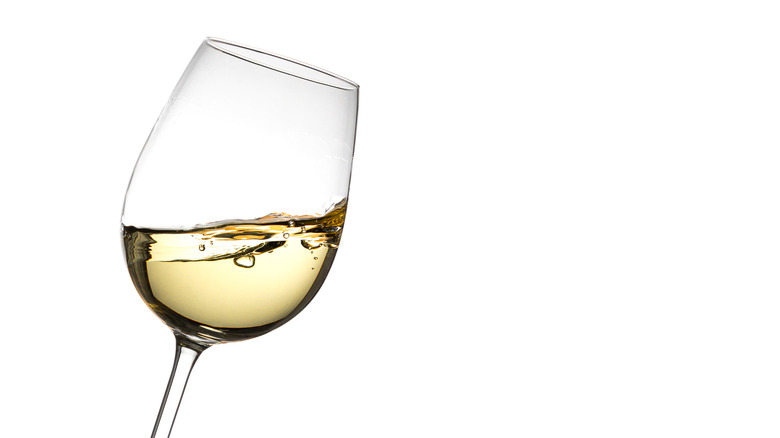 Glass of white wine