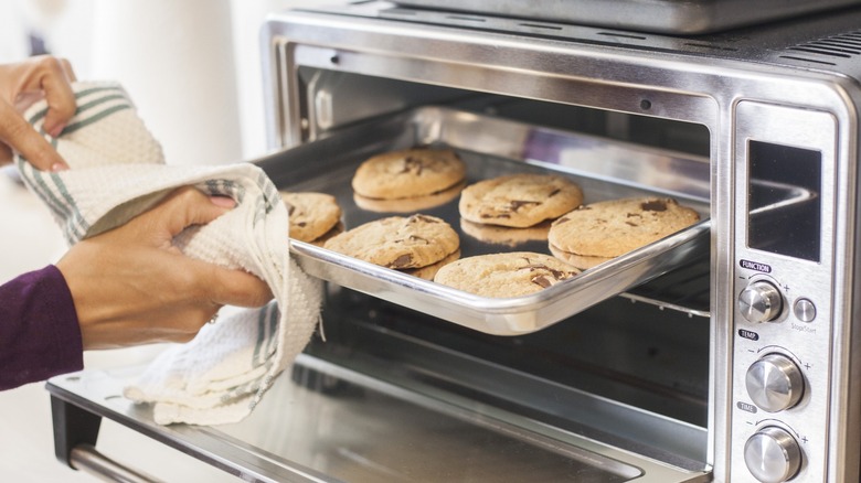 Cookies on baking sheet