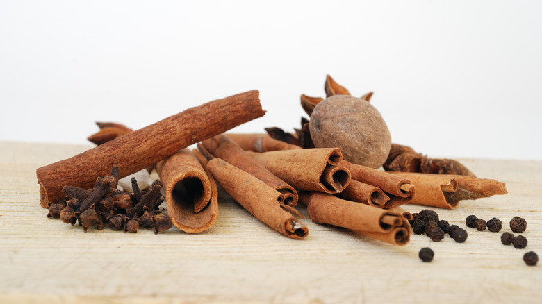 Assorted whole baking spices